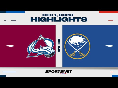 NHL Highlights | Avalanche vs. Sabres - December 1, 2022