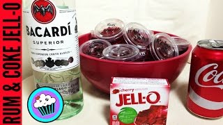 How to make Rum and Coke Jell-O Shots | Pinch of Luck