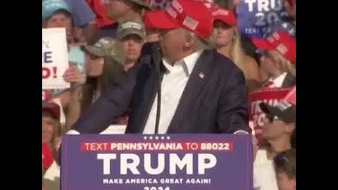 美國前總統特朗普在賓州競選時人群中疑似響起槍聲 - 天天要聞