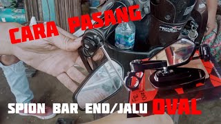 Cara pasang spion bar end oval di Scoopy | spion Jalu