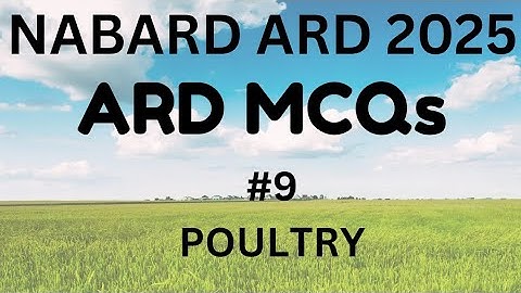 ARD MCQs 2025 | Most Expected Questions for NABARD Grade A #nabardgradeaexam