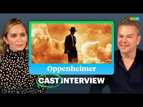 Matt Damon, Emily Blunt and Cillian Murphy Discuss Oppenheimer