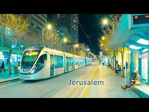 JERUSALEM at Night is BEAUTIFUl Walk in the City Center