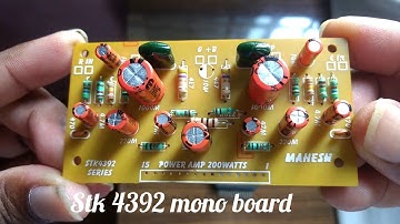 #stk4392 IC and stk mono board