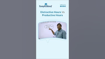 Distractive Hours Vs Productive Hours I IA Suchna Sahayak Classes I COMPACADEMY I VIPIN JAIN SIR