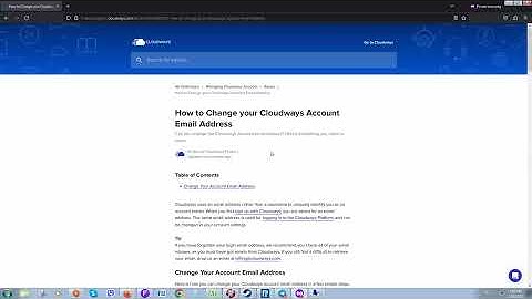 Quick and Simple How to Update Your Cloudways Account Email Address