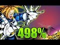 Extreme Super Saiyan Trunks 498% Showcase || Dragon Ball Legends