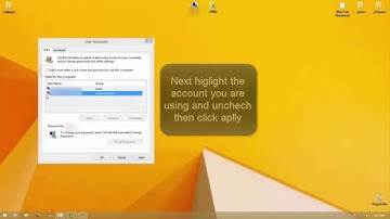 Windows 8, 8.1, 10 Disable login at startup