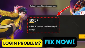 Fix “Free Fire Failed to Retrieve Version Config” Error| Game Crash Solution | Retrieve Version Fix
