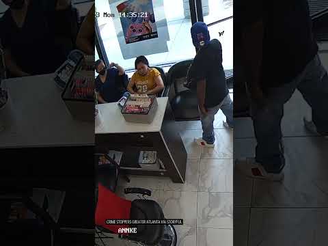 Atlanta robber walks away with nothing after being ignored by nail salon customers and staff #shorts