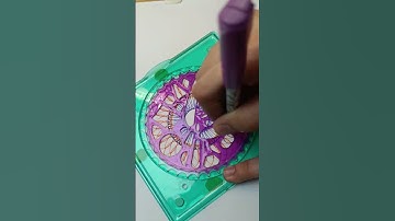 Satisfying ASMR Spiral Patterns | Calming Spirograph Art Visuals & Audio! #art #shorts #spirograph