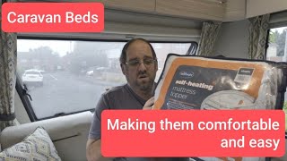 Less than 5 mins to make your cavaran beds easily and make them comfortable!