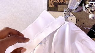 ✅🌺sew white shirt in just 22 minutes / easy sewing shirt