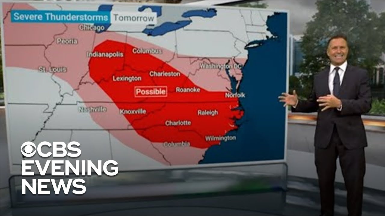 Millions in path of severe storms and flash floods - YouTube