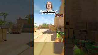 DONK INSANE 1v5 ACE CLUTCH vs HEROIC  Perfect World Shanghai Major 2024 #cs2 #counterstrike #donk