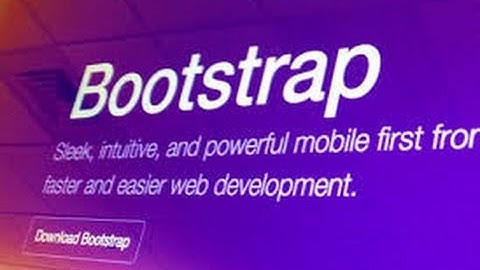 Bootstrap 3 Tutorial part 1