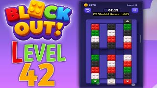 Block Out! - Color Sort Puzzle level 42 | all parts gameplay walkthrough solution