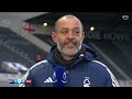 “We all deserved it” | Nuno Espírito Santo reacts to his first win as Nottingham Forest manager