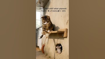 Silly Cat!?😹EP3 | This is NOT what I planned! 🐾やばい、思ってたのと違う…😼 #shorts #cat #trap #animals #mouse