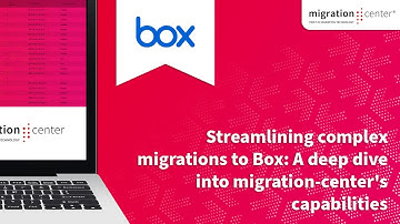 Webinar | Streamlining complex migrations to Box: A deep dive into migration-center