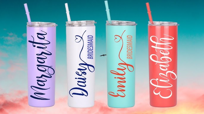 Reusable Plastic Cups with Cricut Dry Erase Labels