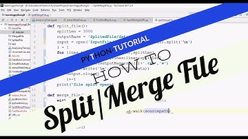 Split - Merge File Using Python