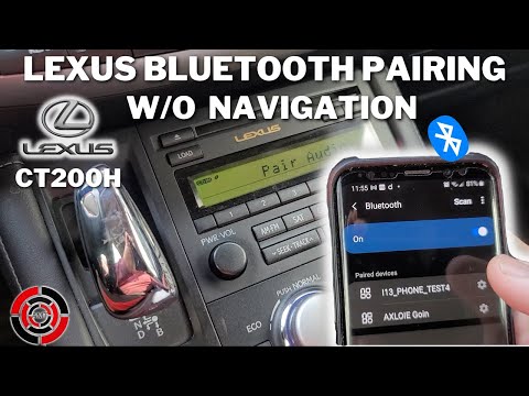 Lexus CT Bluetooth Pairing (Without Navigation)