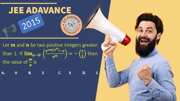 JEE ADVANCE 2015 𝐥𝐢m_(𝜶→𝟎)  ((𝒆^𝐜𝐨𝐬(𝜶^𝒏 ) −𝒆)/𝜶^𝒎 )=−(𝒆/𝟐) then the value of 𝒎/𝒏