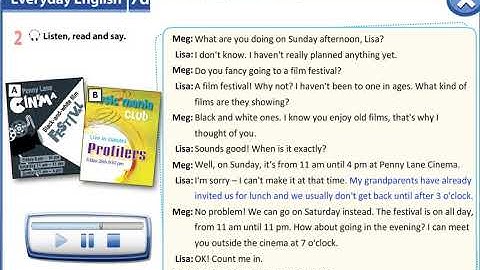 Excel 9 module 7 p82 ex2 Film festival dialogue listening
