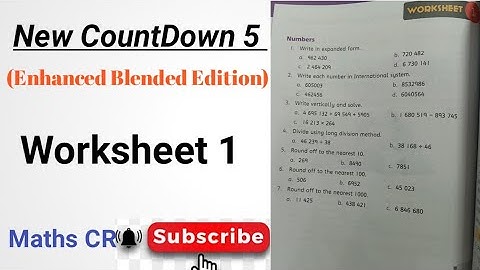 Oxford CountDown level 5 Solution Worksheet 1 complete| Enhanced Blended Edition |