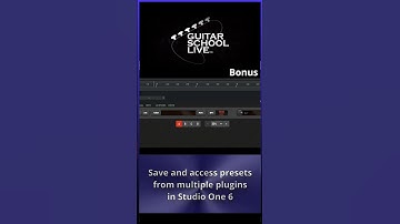 Save and access presets from multiple plugins in Studio One 6 in 3 easy steps.