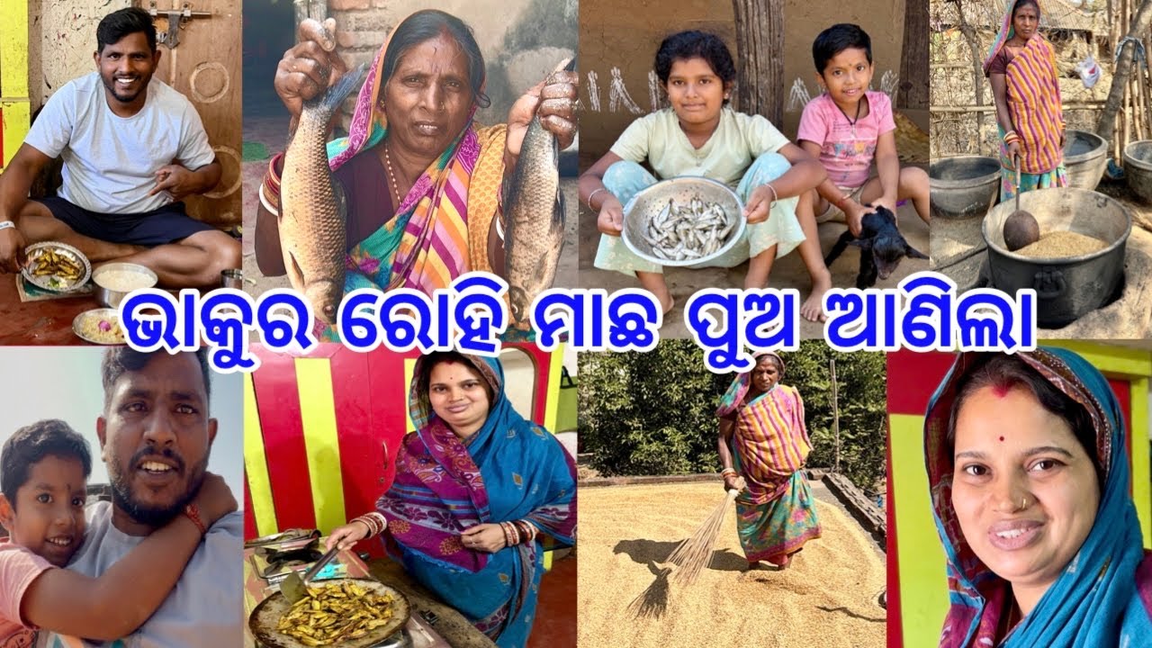 ବାରି ଗଡିଆ ଭାକୁର ସାଙ୍ଗକୁ ରୋହି ମାଛ ଖାଇ ମଜା ଆସିଗଲା @lifeofsridhar9099 