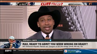 FIRST TAKE | Stephen A. Smith & Damien Woody REACT Patriots DESTROY Chargers 41-28