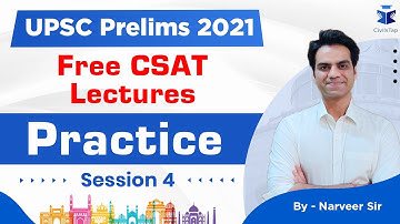 CSAT Practice Session for UPSC Prelims 2021 | Lecture 4 -  English | UPSC Civil Services 2021