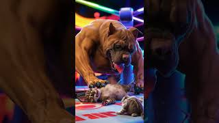 dog vs cat fighting #dog #memes #tiger #edit #animation #kitten #ai #cute #trending #cats