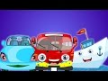 Nosaukums Transportlīdzekļu | Attīstoša multfilma bērniem | Auto, autobuss, traktors
