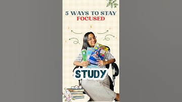 5 ways to stay FOCUSED while STUDYING #studymotivation #studentlife #focused #studyhacks #studytips