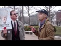 One year ago today at the Wisconsin protests: A communist slogan on a civil war monument.