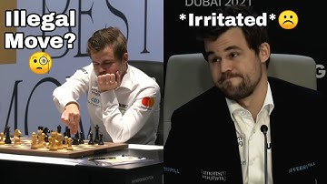 Magnus Carlsen *Irritated* After Asked About His Touch Move 😕.