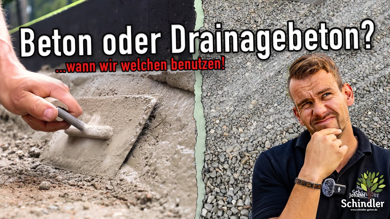 Wann ist Drainagebeton die bessere Wahl? | Beton richtig einsetzen