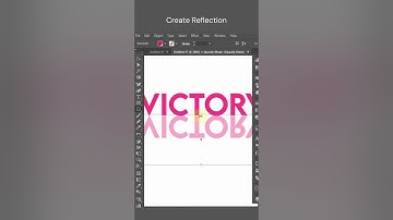 Create Reflection in Illustrator#youtubeshorts#adobeillustrator