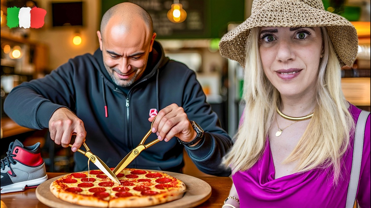 🇮🇹 🤯 PIZZA COM TESOURA E TÊNIS DE MARCA: UM DIA MALUCO EM ROMA!