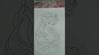 Disney Princess Belle Drawing #belle #shorts #youtubeshorts #trending #ytshorts #art #drawing #short
