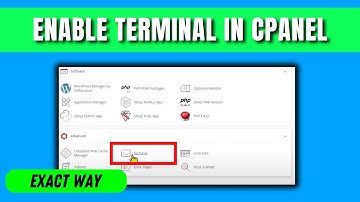 Terminal inschakelen in cPanel (2025)