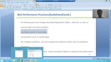 35 - ABAP Programming - Best Performance Guidelines Part4