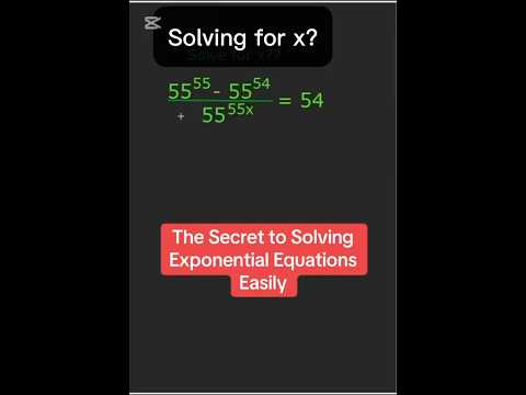 Tricky Exponential Math