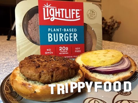 Lightlife plant-based burger - Trippy Food Episode 269