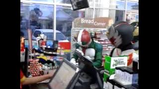 KAMEN RIDER V3 SHURIKENJAA BIMA SATRIA GARUDA SHOPPING ALFAMART