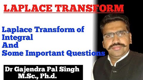 Laplace Transform (Part-13) | Dr. Gajendra Pal Singh ( GPS Sir)|Engineering Mathematics