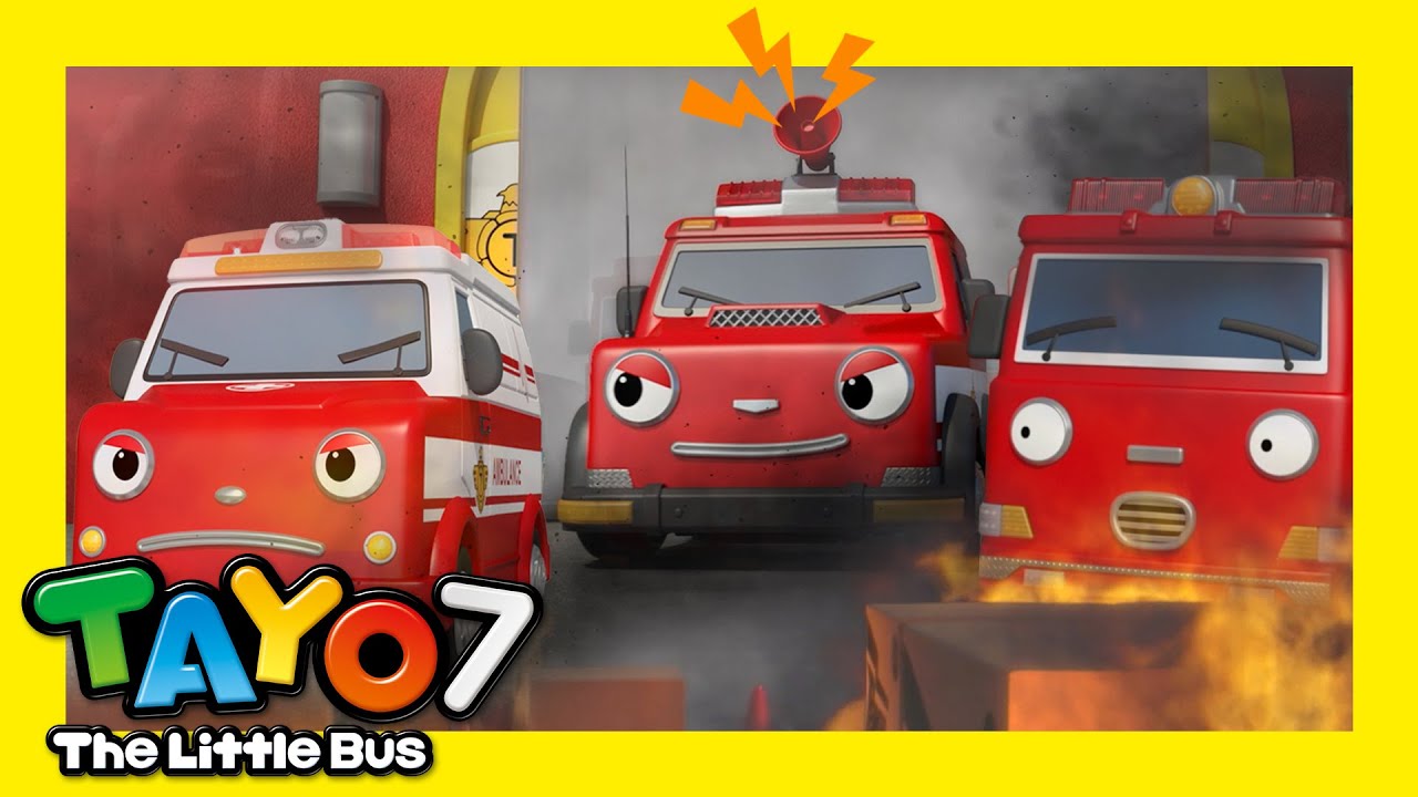 55分] 🚌タヨ 第7 シーズン 1-5話 l しょうぼうしゃが ひをけすよ